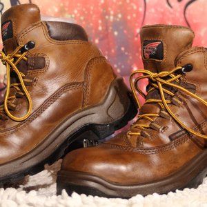 RED WING STEEL TOE LEATHER WORK BOOTS ASTM F 2413-11 WOMENS SIZE 8 D